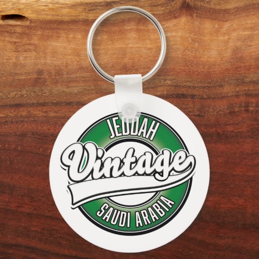 ジェッダ・サウジアラビアのロゴ キーホルダー (正面)