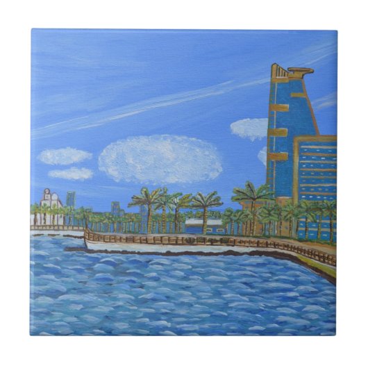 ジェッダ，サウジアラビア タイル (正面)