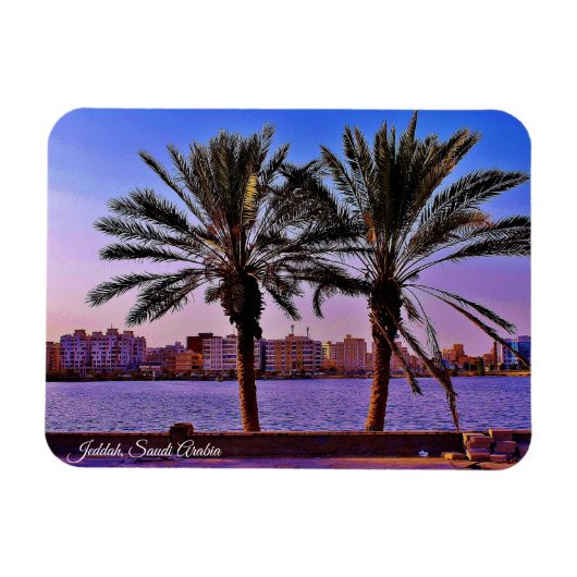 ジェッダ，サウジアラビア マグネット (横)
