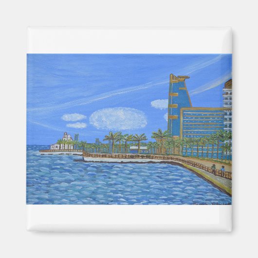 ジェッダ・サウジアラビア マグネット (正面)