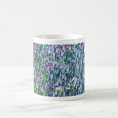 ジェットおよび薄紫花 コーヒーマグカップ (中央)