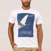 ジェットで旅に出よう ポスター Tシャツ (正面)