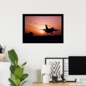ジェットアットサンセットポスター ポスター (ホームオフィス)