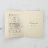 ジェットウェル宗教ヴァージンメアリーメモラ祈りの言葉  カード (内部)