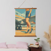 ジェットエレガントパイロット 吊り下げ型タペストリー (寝室)