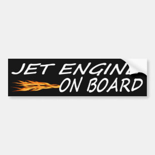 ジェットエンジン搭載 バンパーステッカー