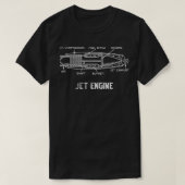 ジェットエンジン科学アメージング整備士エンジニアGi Tシャツ (デザイン正面)