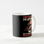 ジェットコースターおよび無料秋タワープレミアム2 コーヒーマグカップ (正面右)