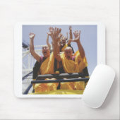 ジェットコースターに乗ったお坊さんたち マウスパッド (マウス)