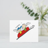 ジェットコースターに乗るTシャツ&ギフト ポストカード (スタンド正面)