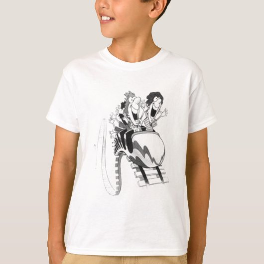 ジェットコースターのおもしろい Tシャツ (正面)