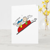 ジェットコースターのカードに乗る カード (黄色い花)