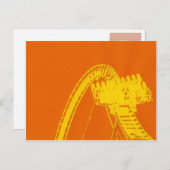 ジェットコースターのライダー ポストカード (正面/裏面)