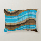 ジェットコースターのヴィンテージのサイケデリックなストライプの アクセントクッション (正面)