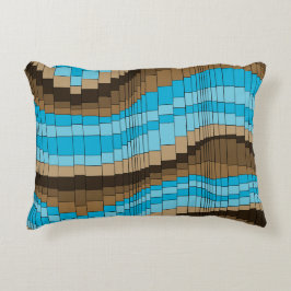 ジェットコースターのヴィンテージのサイケデリックなストライプの アクセントクッション