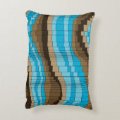 ジェットコースターのヴィンテージのサイケデリックなストライプの アクセントクッション (裏面(縦))