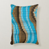 ジェットコースターのヴィンテージのサイケデリックなストライプの アクセントクッション (正面(垂直))