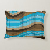 ジェットコースターのヴィンテージのサイケデリックなストライプの アクセントクッション (裏面)