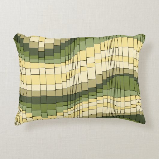 ジェットコースターのヴィンテージのサイケデリックなストライプの アクセントクッション (正面)