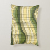 ジェットコースターのヴィンテージのサイケデリックなストライプの アクセントクッション (裏面(縦))