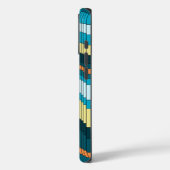 ジェットコースターのヴィンテージのサイケデリックなストライプの Case-Mate iPhoneケース (裏面 / 左)