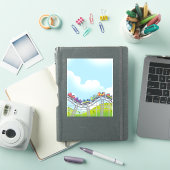 ジェットコースターの乗り物 シール (iPadカバー)
