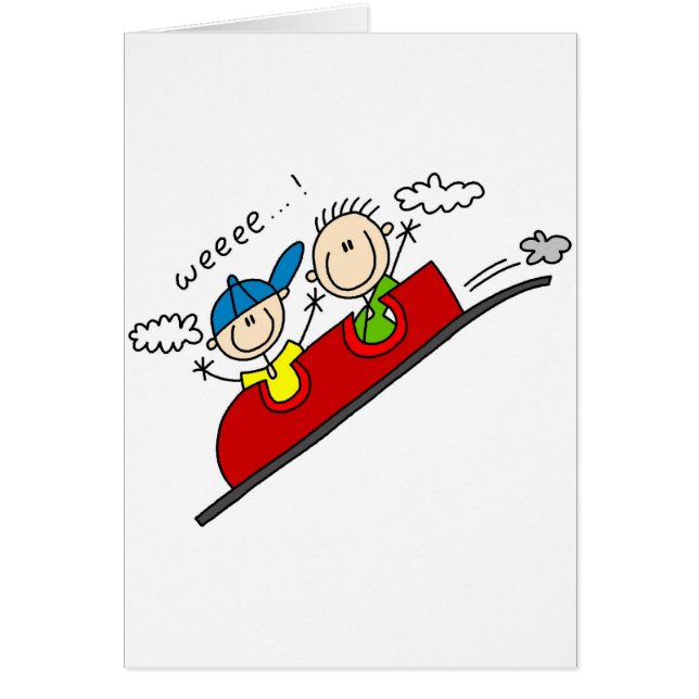 ジェットコースターの乗車のTシャツおよびギフト (正面)