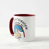 ジェットコースターの熱狂者 マグカップ (正面左)