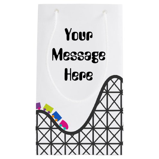 ジェットコースターの追加メッセージパーティー抱き枕 スモールペーパーバッグ (正面)