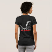 ジェットコースターのTシャツ Tシャツ (裏面フル)