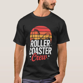 ジェットコースタークルー おもしろ 遊園地 ローラーコースター Tシャツ