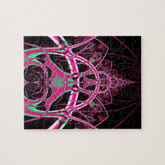 ジェットコースターサイケデリックトンネルフラクタル ジグソーパズル (横)