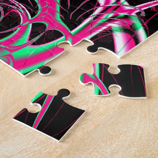 ジェットコースターサイケデリックトンネルフラクタル ジグソーパズル (側面)