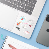 ジェットコースターステッカー シール (ノートパソコンとiPhone)