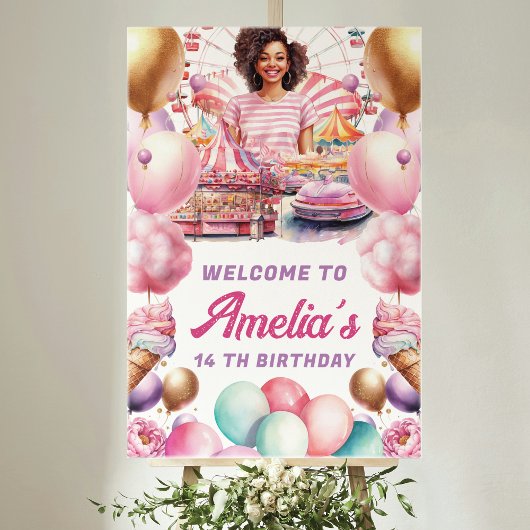 ジェットコースターパーティーアフリカ系アメリカ人ウェルカムサイン ポスター