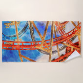 ジェットコースタービーチ ビーチタオル (正面)