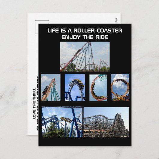 ジェットコースター乗りポスター シーズンポストカード (正面/裏面)