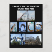ジェットコースター乗りポスター シーズンポストカード (正面)