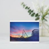 ジェットコースター乗り物 ポストカード (スタンド正面)