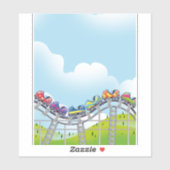 ジェットコースター乗り シール (シート)