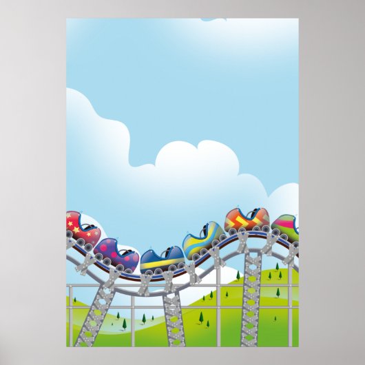 ジェットコースター乗り ポスター (正面)