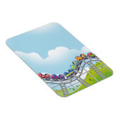 ジェットコースター乗り マグネット (右側)