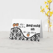 ジェットコースター愛を恋しく思います カード (黄色い花)