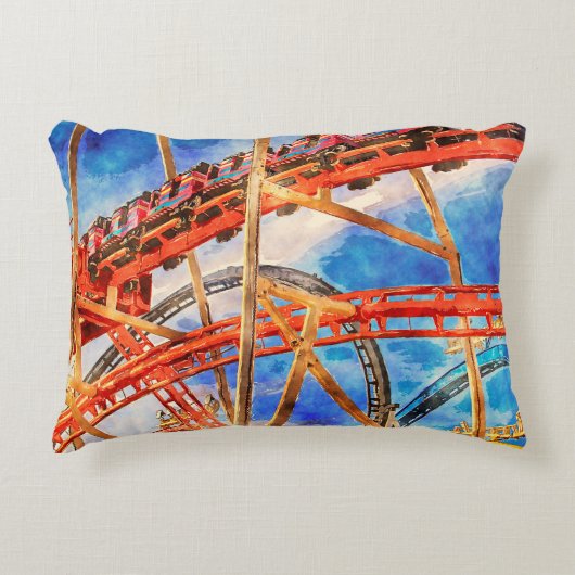 ジェットコースター枕 アクセントクッション (正面)