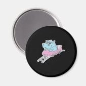 ジェットコースター海馬 マグネット (正面/裏面)