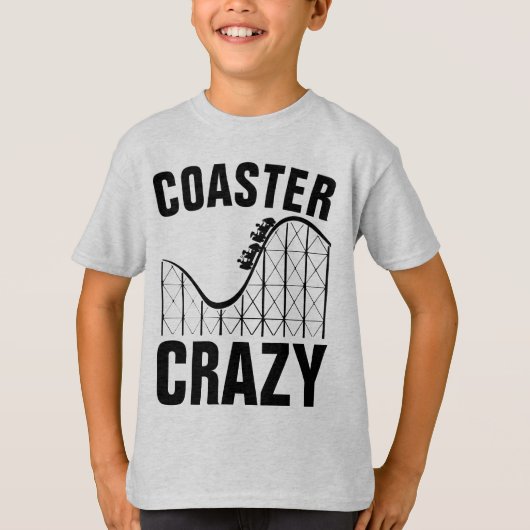 ジェットコースター熱狂するTシャツ Tシャツ (正面)