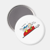 ジェットコースター磁石に乗る マグネット (正面/裏面)