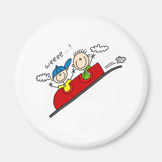 ジェットコースター磁石に乗る マグネット (正面)