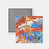 ジェットコースター磁石 マグネット (正面/裏面)