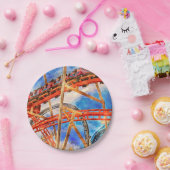 ジェットコースター紙プレート ペーパープレート (パーティー)